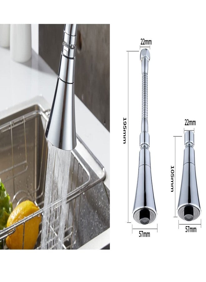 Trifecta Faucet head aerator Sprayer Head Faucet Extender Nozzle, Kitchen Faucet, 2 Modes Adjustable High Water Flow Sink Faucet Booster Nozzle , Faucet Universal stereotyped Bubbler ( pack - 1 Faucet F) - Image 5